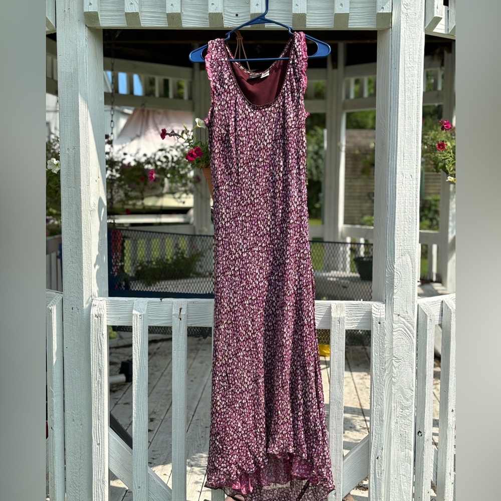 Vintage, ditzy print, sleeveless maxi dress - Picture 7 of 7